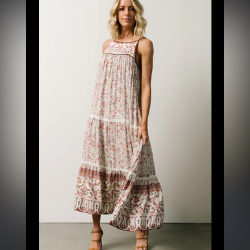Baltic Born Chase Tiered Dress Mauve